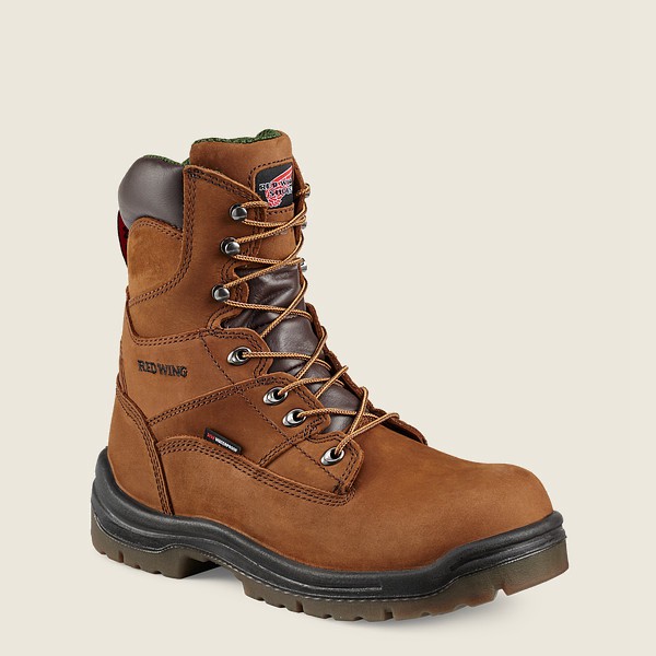 Mens Red Wing King Toe® - 8-inch Waterproof Toe - Safety Boots Brown - SKY026593